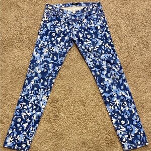Kate Spade Saturday, Blue and White Skinny Jeans
